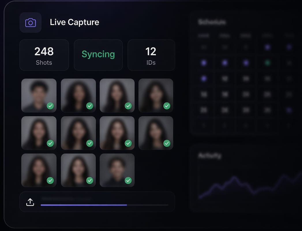 Live capture screen